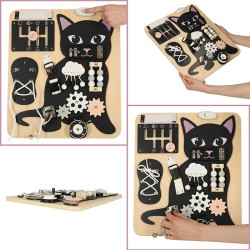 Tableau Planche de manipulation sensorielle Chaton 