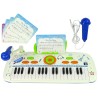 Elektryczne Pianino Keyboard Dla Dzieci Niebieskie Nuty USB