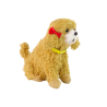 Peluche interactive chien, chiot, caniche, aboie, queue qui bouge