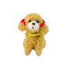 Peluche interactive chien, chiot, caniche, aboie, queue qui bouge