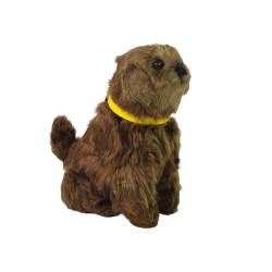 Chien en peluche interactif aboie et remue la queue