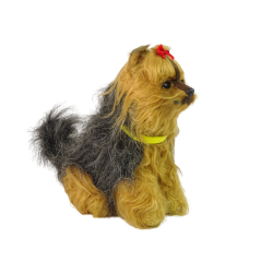 Peluche Chien interactif Yorkshire Terrier  aboie avec queue qui bouge