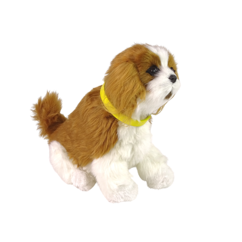 Peluche interactif chien Cavalier avec queue qui  bouge et aboie