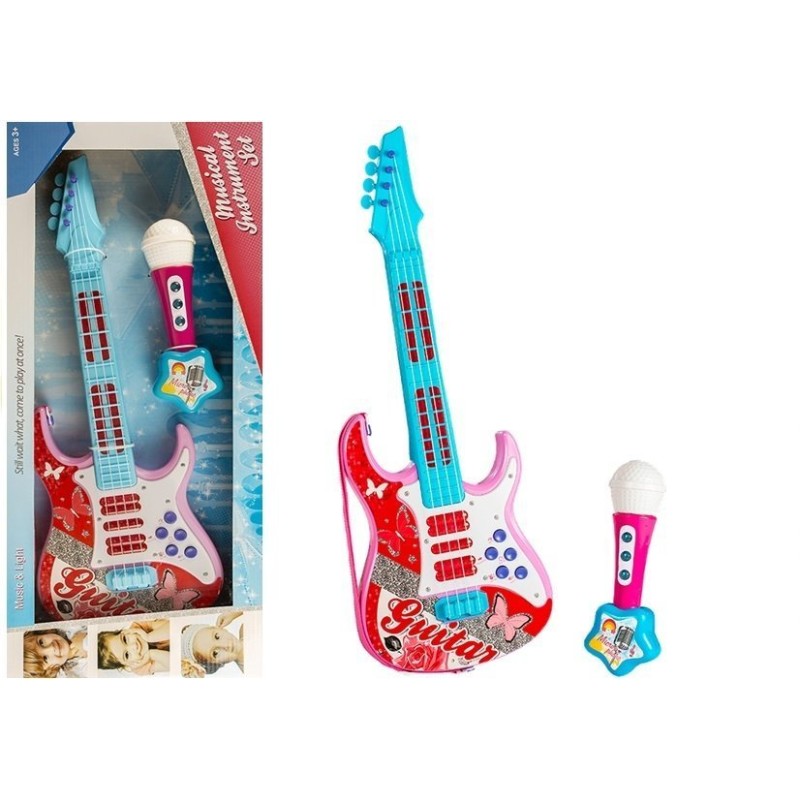 Pack Guitare électrique pour enfant + micro 