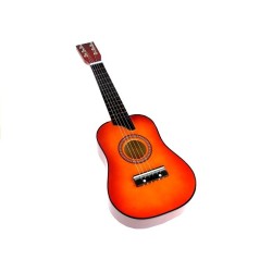 Guitare classique en bois avec médiator rouge 60 cm