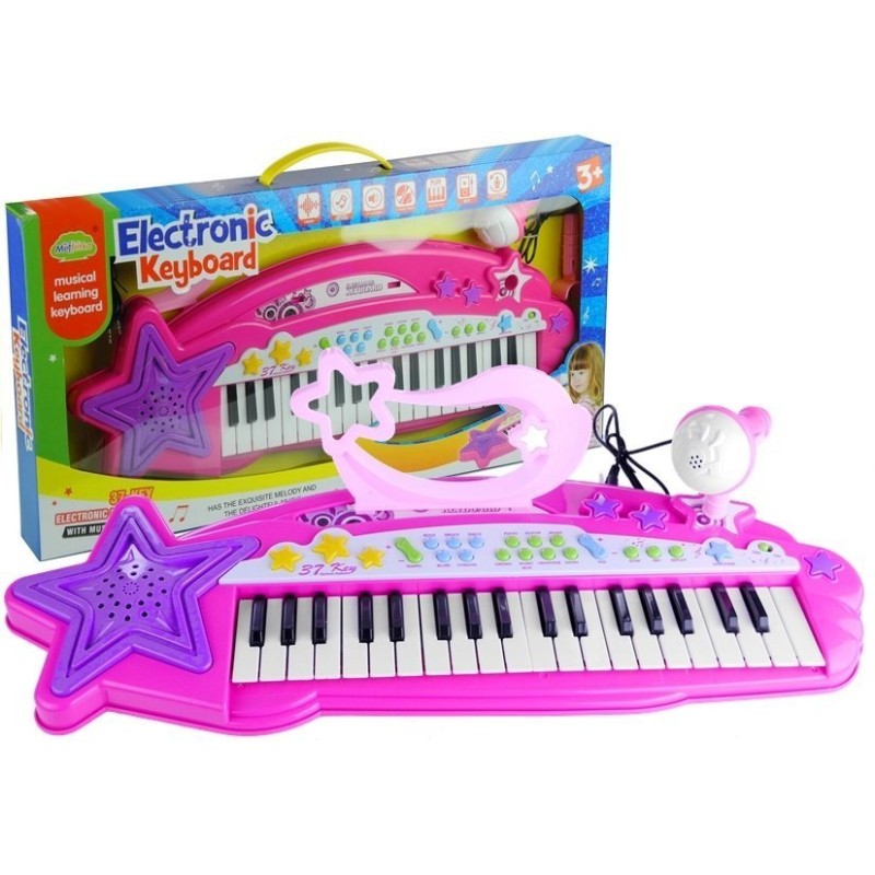 Clavier piano Orgue 37 Touches MP3 Micro Rose