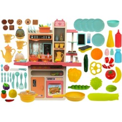 Cuisine pour enfants dinette + accessoires offert Rose