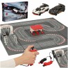 Piste de course automobile police électrique 2 voitures voitures contrôleurs courbes blocs de construction GD-03
