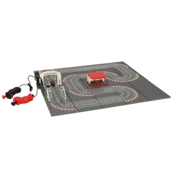 Piste de course automobile police électrique 2 voitures voitures contrôleurs courbes blocs de construction GD-03

