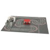 Piste de course automobile police électrique 2 voitures voitures contrôleurs courbes blocs de construction GD-03
