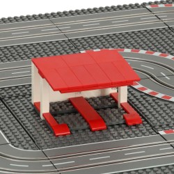 Piste de course automobile police électrique 2 voitures voitures contrôleurs courbes blocs de construction GD-03
