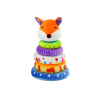 Pyramide Peluche Renard Mascotte Educative Colorée 27 cm