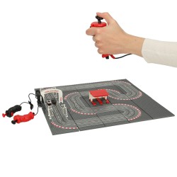 Piste de course automobile police électrique 2 voitures voitures contrôleurs courbes blocs de construction GD-03
