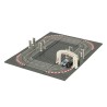 Piste de voiture de course de police électrique + 2 blocs de construction de voitures GD-01

