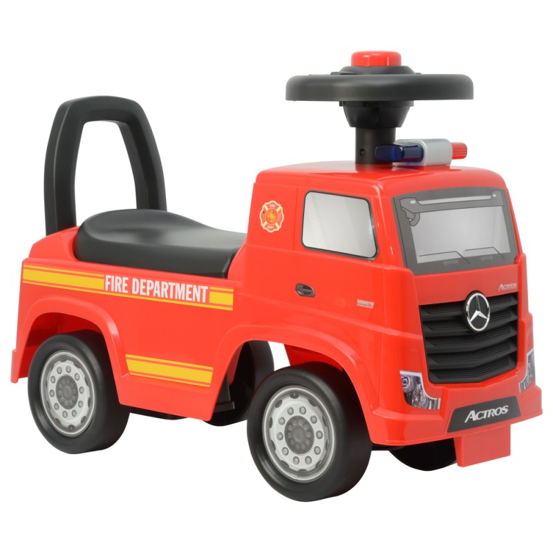 Véhicule porteur  pour enfant Mercedes Actros Police 3316A Rouge