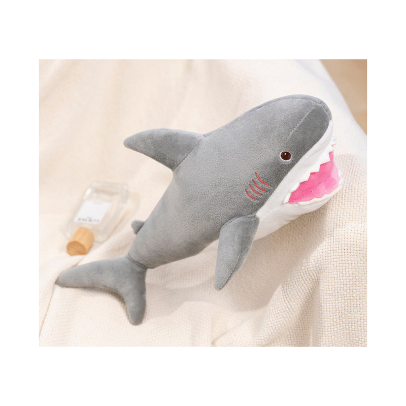 Peluche Requin Mascotte 50cm Gris