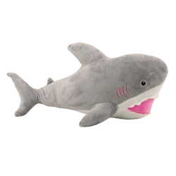 Peluche Requin Mascotte 50cm Gris