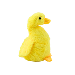 Oie en peluche jaune Mascotte 30 cm