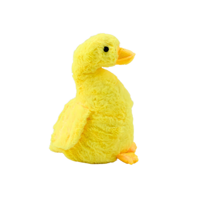 Oie en peluche jaune Mascotte 40 cm