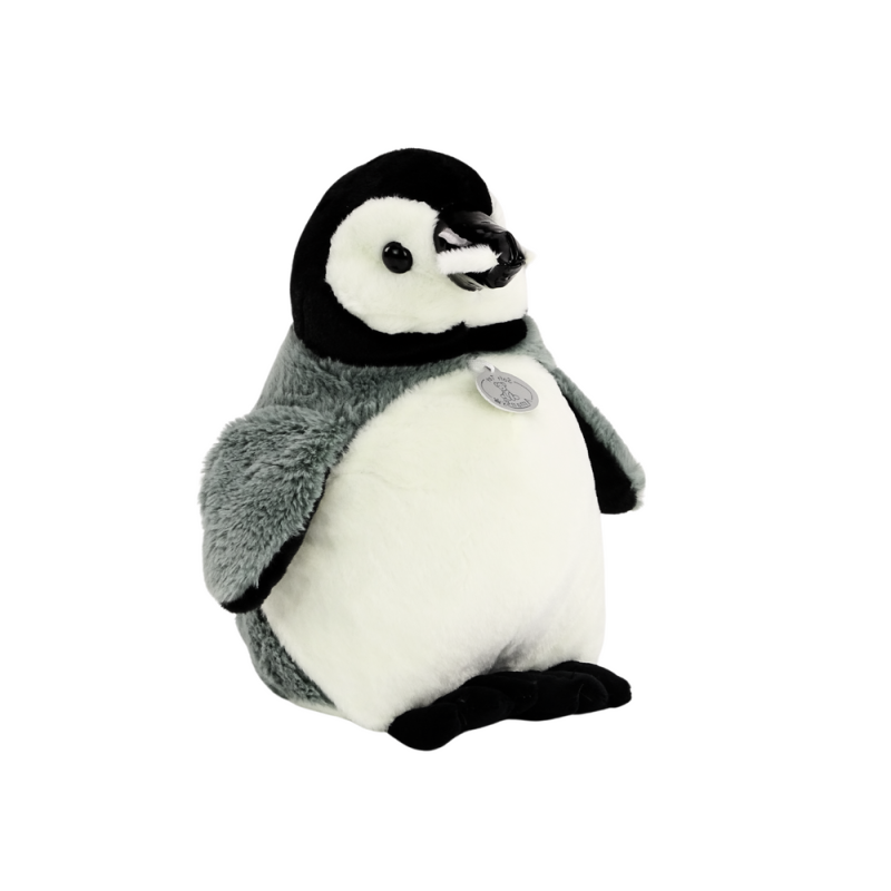 Peluche Pingouin Mascotte  Gris 30 cm