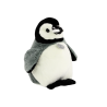 Peluche Pingouin Mascotte  Gris 30 cm