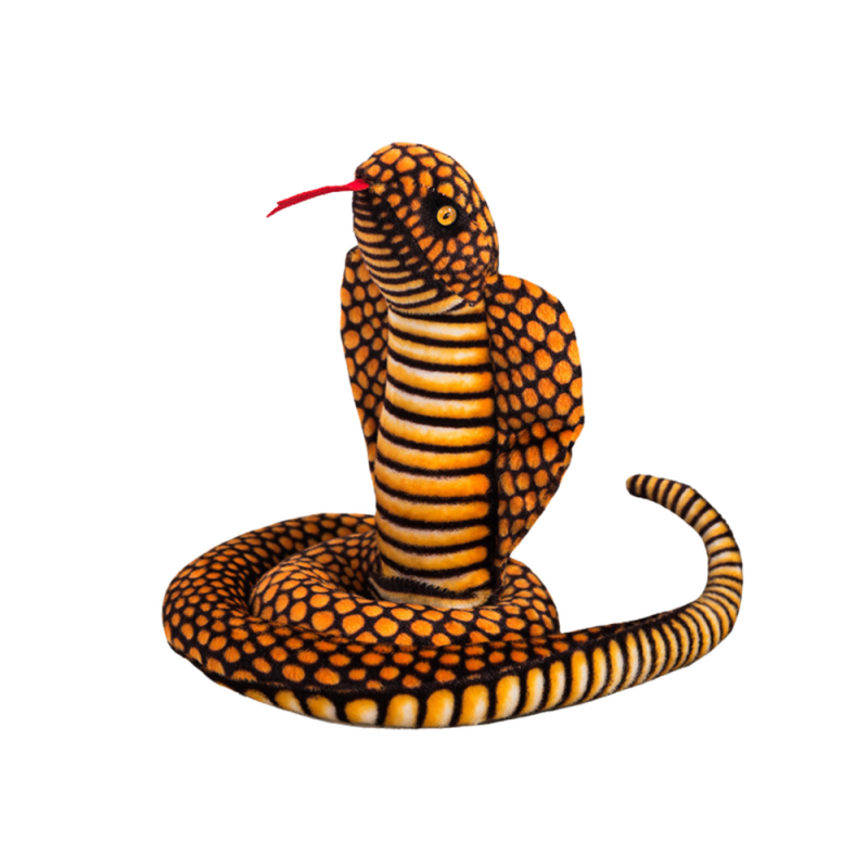 Peluche Mascotte Serpent Roi Cobra Marron 100 cm