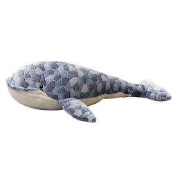 Peluche Mascotte Baleine Grise 70 cm