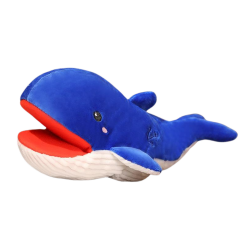 Peluche Mascotte Baleine Marionnette Bleue 30 cm