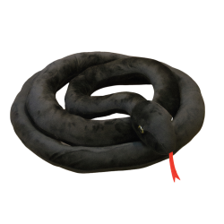 Peluche Mascotte Serpent Noir 110 cm