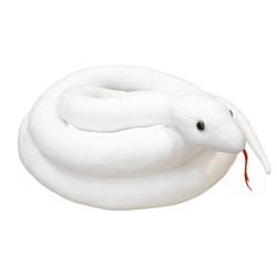 Peluche Mascotte Serpent Blanc 200 cm