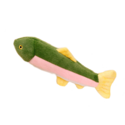 Peluche Poisson Avec Pouet Coloré Mascotte 30cm