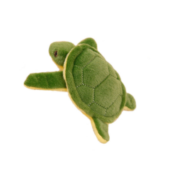 Porte-clés mascotte en peluche tortue couineur vert 15 cm