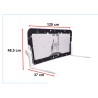 Barrière de porte de sécurité protège-lit 120cm noir
