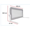 Safety gate barrier bed guard 120cm grey