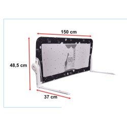 Safety gate barrier bed guard 150cm black