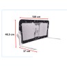 Safety gate barrier bed guard 150cm black