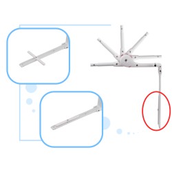 Barrière de sécurité protection de lit 150cm gris
