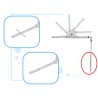 Barrière de sécurité protection de lit 150cm gris
