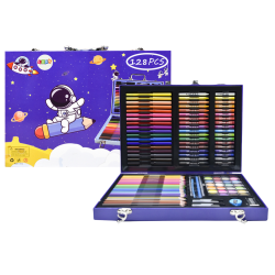 Coffret valise coloriage peinture  Cosmonaut Bleu 128 éléments 