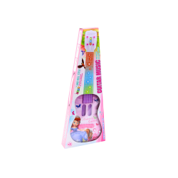 Guitare électrique  pour enfants avec mélodies lumières princesse rose