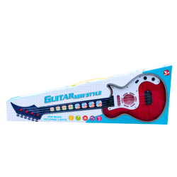 Guitare électrique pour enfants avec  mélodies rouge