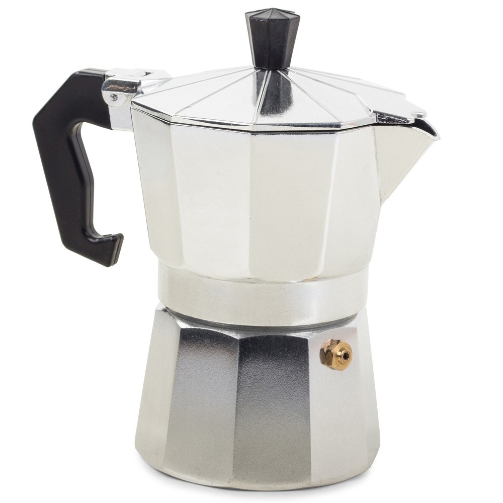 Cafetière à espresso pour 3 tasses de café, en aluminium de 150 ml.