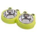 Miska podwójna dla psa kota metalowa 0,175l x 2