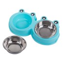 Miska podwójna dla psa kota metalowa 0,3l x 2