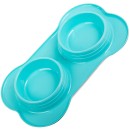 Double bol pour nourriture pour chien/chat 400ml x 2
