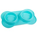 Double bol pour nourriture pour chien/chat 400ml x 2
