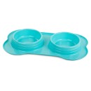 Double bol pour nourriture pour chien/chat 400ml x 2
