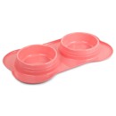Double bol pour nourriture pour chien/chat 400ml x 2
