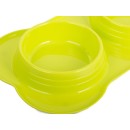 Miska podwójna dla psa kota na karmę 0,4 l x 2