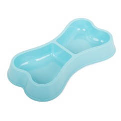 Miska plastikowa dla psa kota podwójna 0,15l